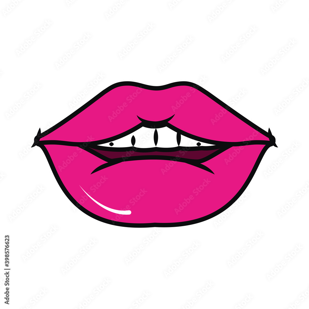 female mouth icon vector design female mouth icon vector design