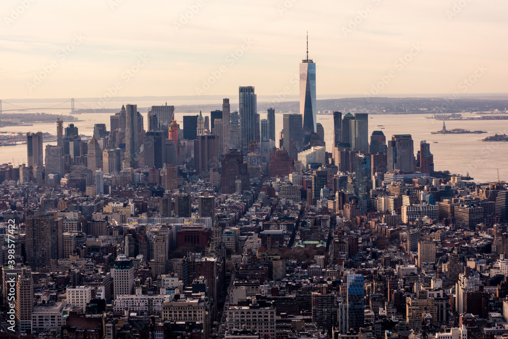 
panoramic view of new york city.