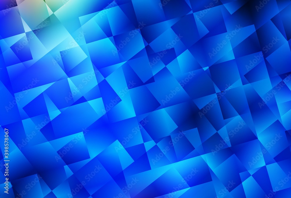 Light BLUE vector texture in rectangular style. Light BLUE vector texture in rectangular style.