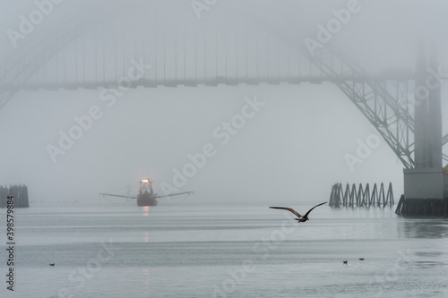 Foggy Day at Newport on the Oregon Coast photo