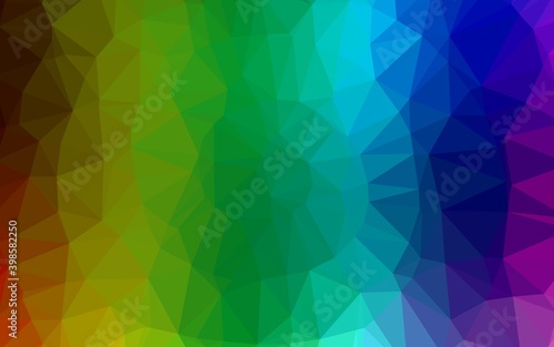 Light Multicolor  Rainbow vector blurry triangle pattern. Colorful abstract illustration with gradient. Textured pattern for background.