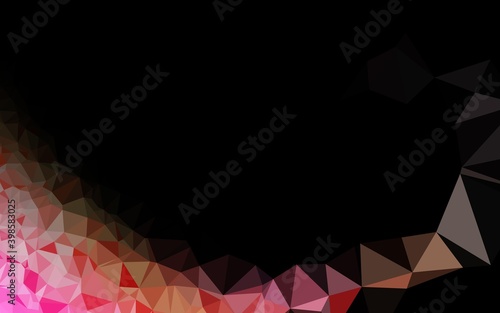 Light Red, Yellow vector low poly cover. Colorful illustration in abstract style with gradient. Brand new design for your business.