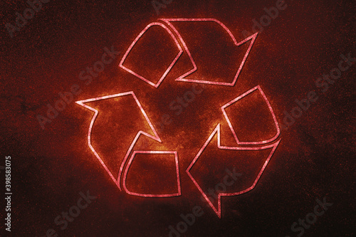 Recycle sign, recycle symbol, Concept of ecology and recycling photo