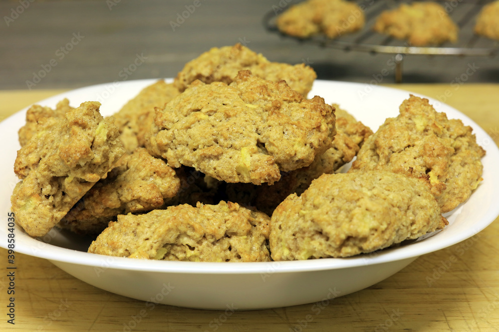 A bowl of rock buns. A bowl of rock buns.