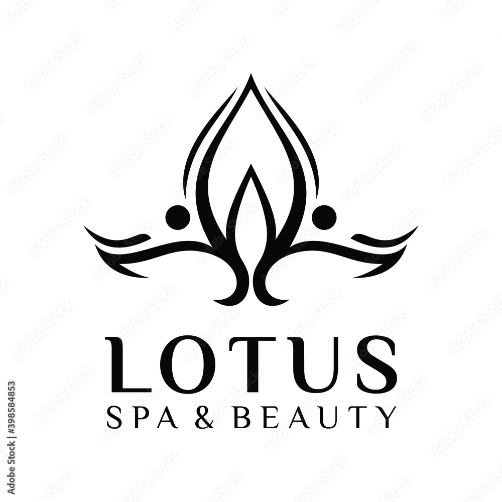 Well Body Fitness Logo, Cosmetic Brand identity. For Spa product and Beauty Salon Business. Stylized human yoga shape in abstract lotus symbol. Vector icon. Well Body Fitness Logo, Cosmetic Brand identity. For Spa product and Beauty Salon Business. Stylized human yoga shape in abstract lotus symbol. Vector icon.