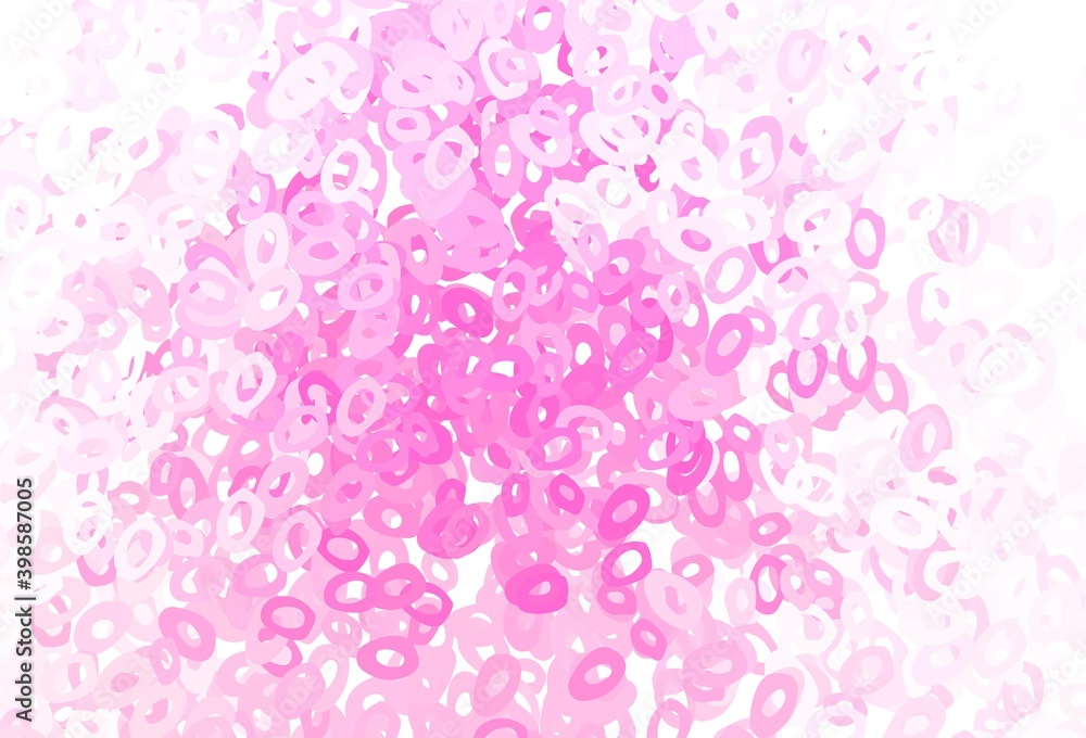 Light Pink vector cover with spots. Light Pink vector cover with spots.