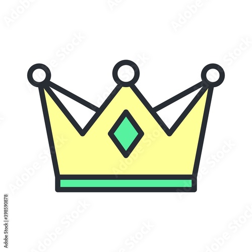 Crown icon. Premium quality  luxury fashion symbol.