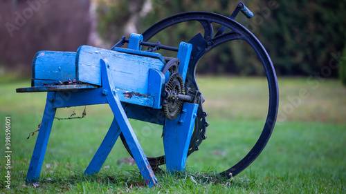 Old chaff cutter in the garden