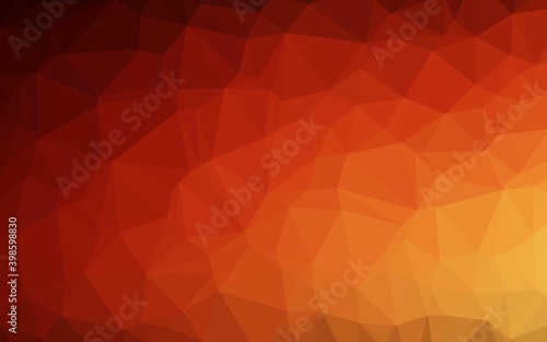 Light Red  Yellow vector abstract mosaic pattern. A completely new color illustration in a vague style. New texture for your design.