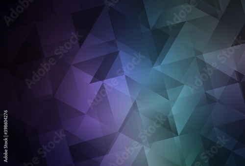 Dark Pink, Blue vector abstract mosaic background.
