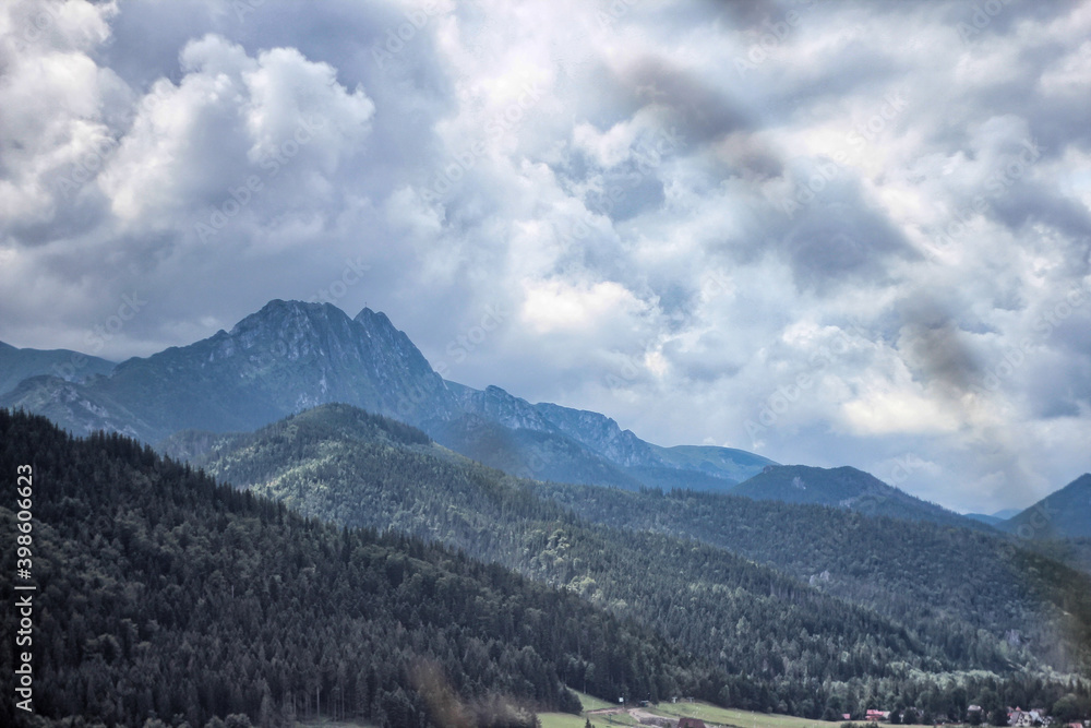 View at Tatras and Giewont