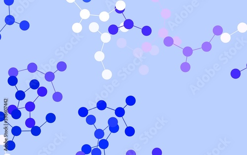 Light Purple vector texture with artificial intelligence concept.