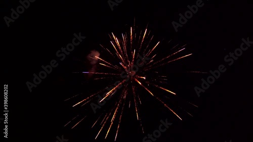 Wallpaper Mural Colorful fireworks emitting sparks. Stock video of fireworks at night. New Years Eve Celebration. Particle Effect, Glowing, Blazing, Twinkling, Glistening. Torontodigital.ca