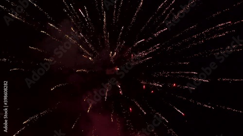 Wallpaper Mural Colorful fireworks emitting sparks. Stock video of fireworks at night. New Years Eve Celebration. Particle Effect, Glowing, Blazing, Twinkling, Glistening. Torontodigital.ca