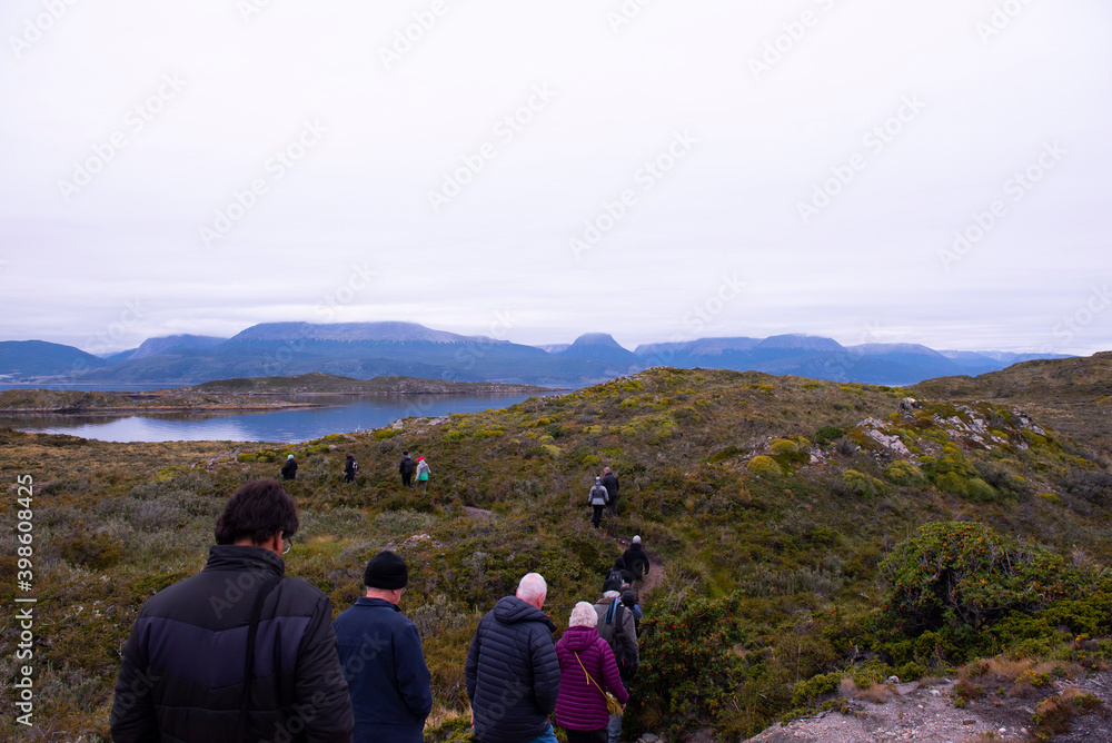 group of tourists