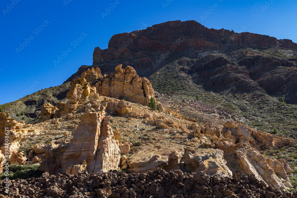 Fototapeta premium Views from Guajara mountain and surrounding area near Teide in Tenerife (Spain)