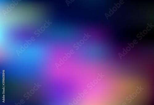 Dark Blue, Red vector blurred shine abstract texture.