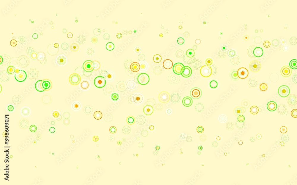 Light Green, Red vector layout with circle shapes. Light Green, Red vector layout with circle shapes.