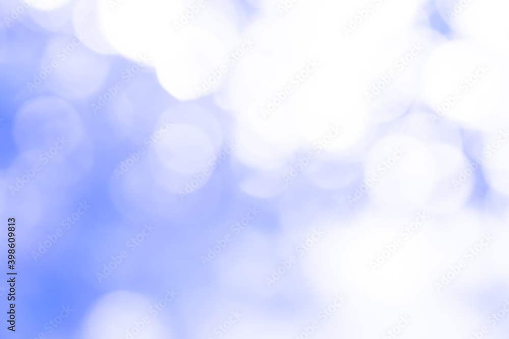 white bokeh blur background / Circle light on purple background / abstract light background