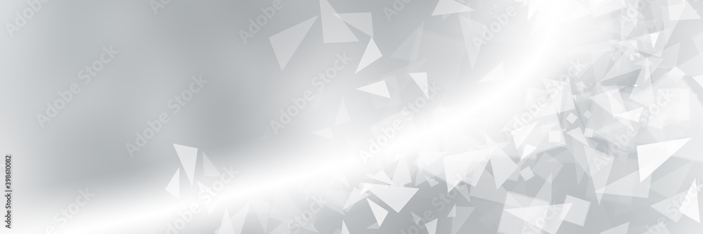 Obraz premium Gray halftone pattern with white line motion backdrop wallpaper. Clean Grey geometric background.