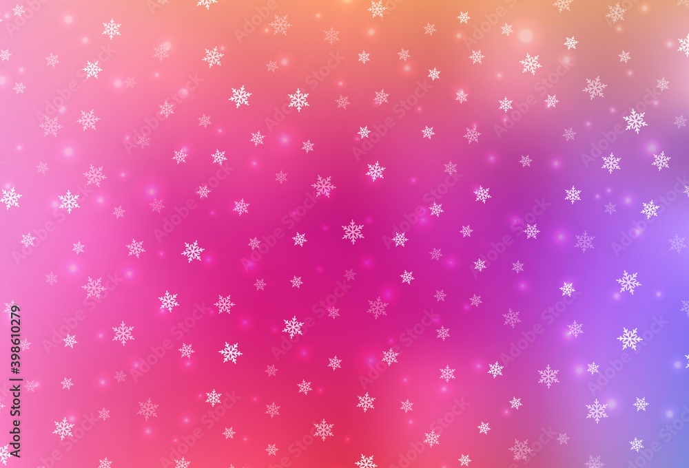 Light Pink, Red vector layout in New Year style.
