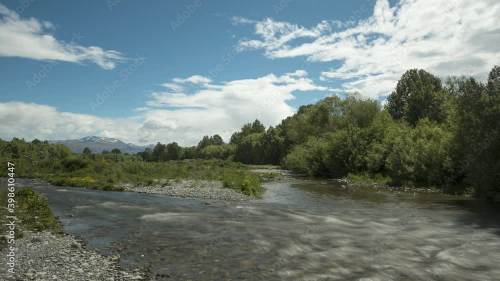 Time-lapse of the fast-flowing Opihi River at Fairlie, New Zealand. Time-lapse of the fast-flowing Opihi River at Fairlie, New Zealand.