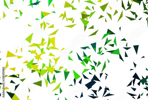 Dark Blue  Green vector background with polygonal style.