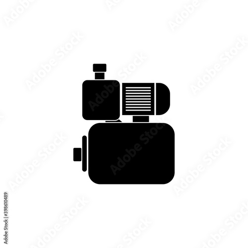water pump machine icon set vector symbol