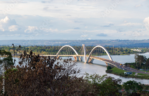 Ponte JK em Brasília, Brasil.