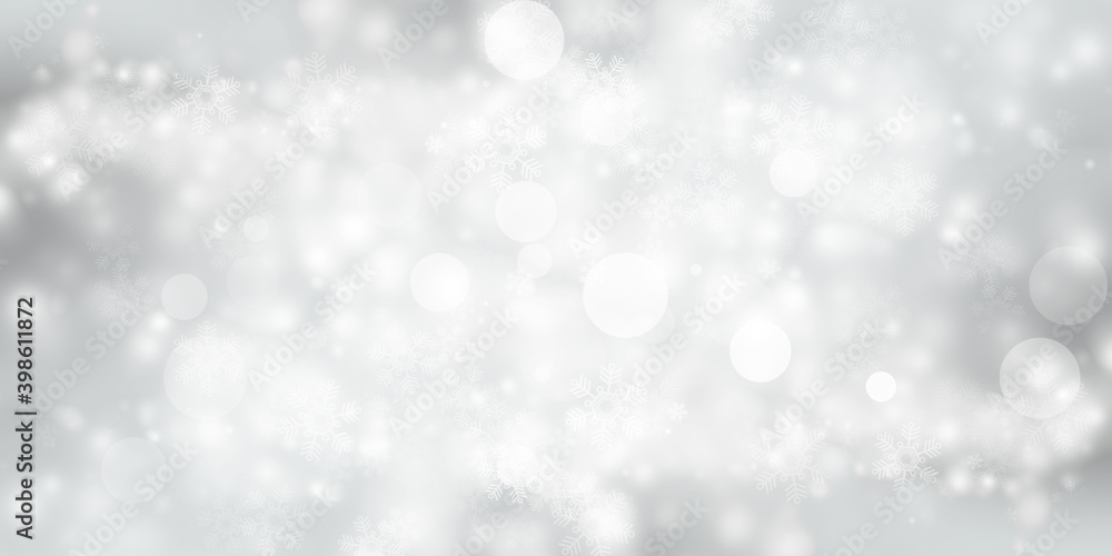 white and gray snow blur abstract background. Snowflake Bokeh Christmas blurred beautiful shiny Christmas lights. white and gray snow blur abstract background. Snowflake Bokeh Christmas blurred beautiful shiny Christmas lights.