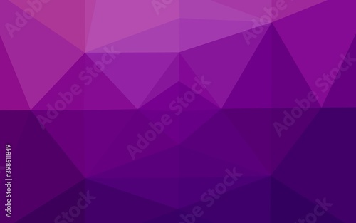 Light Purple vector polygon abstract layout. Shining colored illustration in a Brand new style. Template for your brand book.