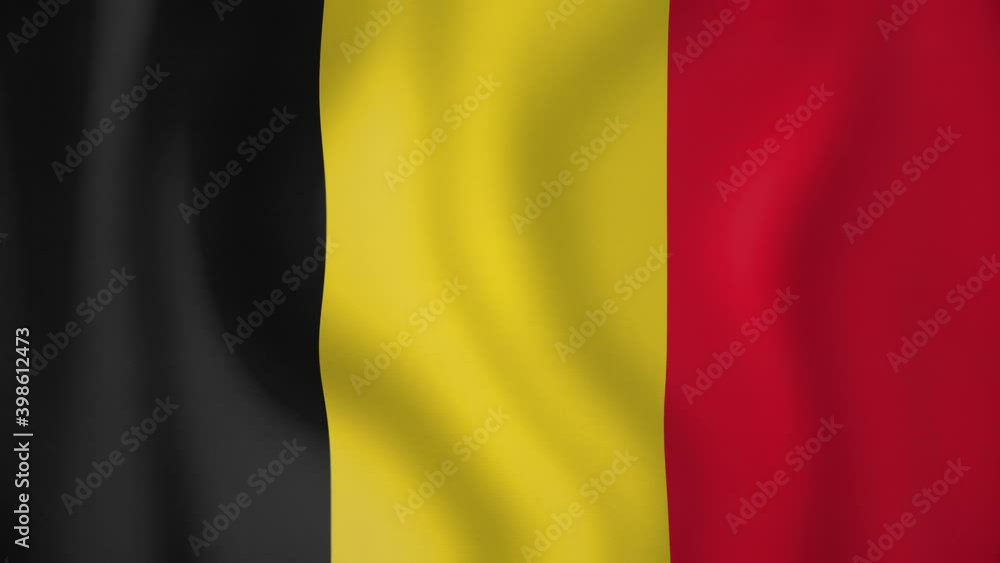 Belgium animated flag. Seamless loop. 4K Belgium animated flag. Seamless loop. 4K