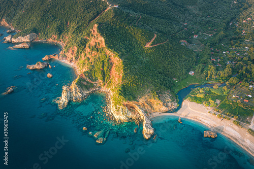 Paralia Paltsi, Magnisia, Greece aerial view photo