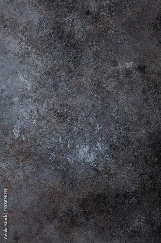 Dark grunge hand painted canvas background texture, brown, beige, rust, gray © Elena