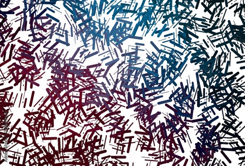 Dark pink, green vector pattern with narrow lines.