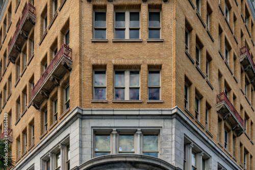 Front view of building facade