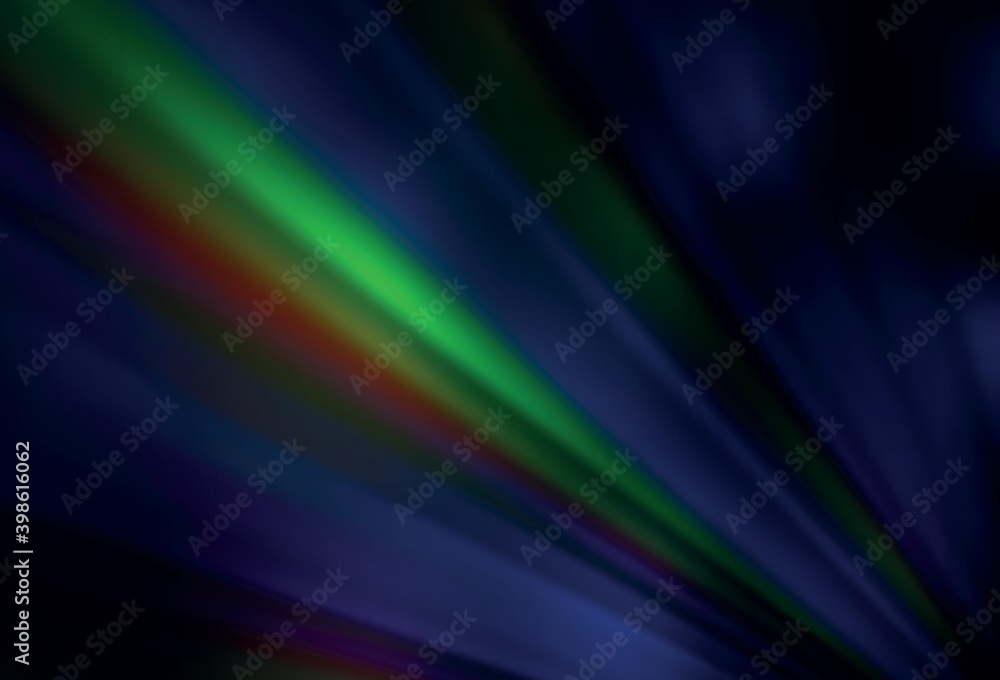 Dark Green vector blurred shine abstract background. Dark Green vector blurred shine abstract background.