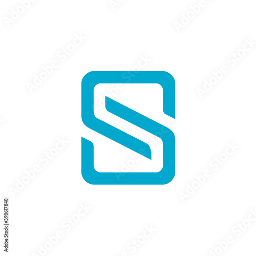 Sync Letter S alphabet icon vector logo