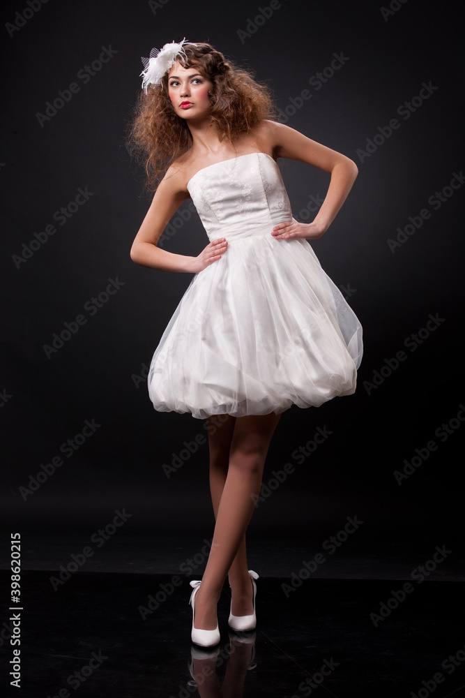 Naklejka premium Young Beautiful Bride