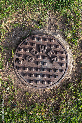 Sewer hatch on the ground