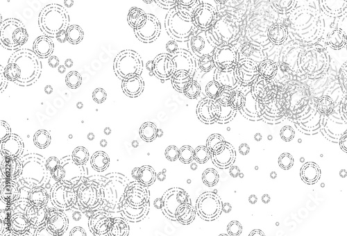 Light Silver, Gray vector pattern with spheres.