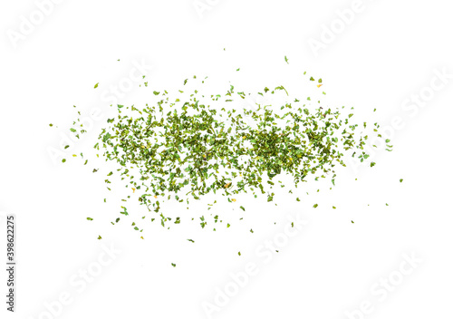 dry thyme on white background