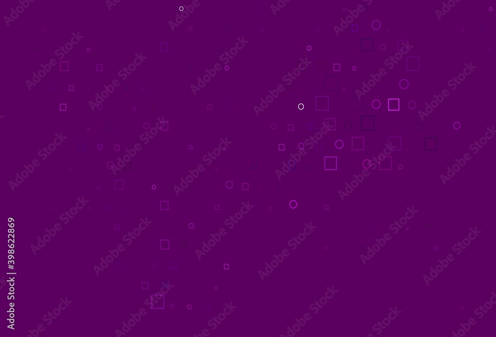 Light Purple vector cover with circles, cubes. Light Purple vector cover with circles, cubes.