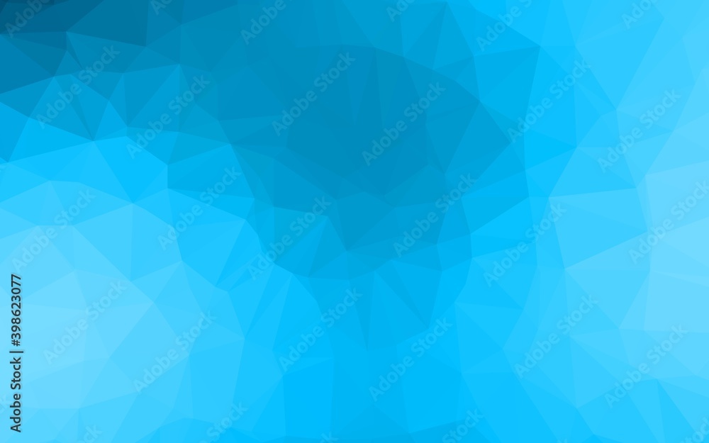 Light BLUE vector abstract polygonal cover. A completely new color illustration in a vague style. Polygonal design for your web site.