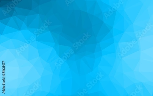 Light BLUE vector abstract polygonal cover. A completely new color illustration in a vague style. Polygonal design for your web site.
