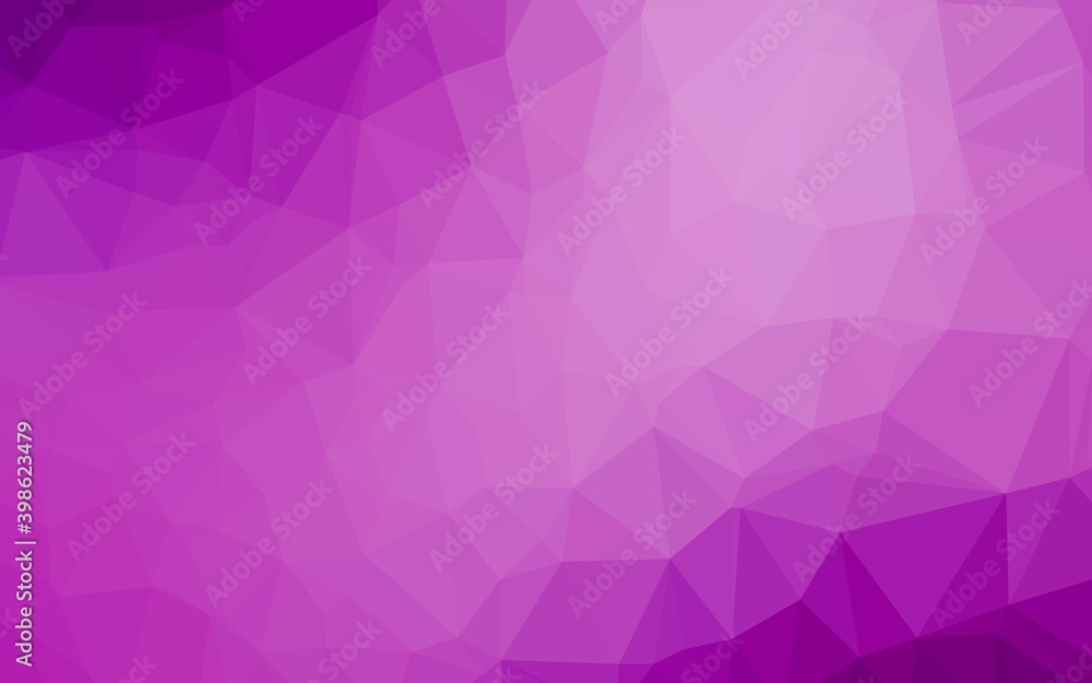 Light Purple vector triangle mosaic texture. A sample with polygonal shapes. Triangular pattern for your business design. Light Purple vector triangle mosaic texture. A sample with polygonal shapes. Triangular pattern for your business design.