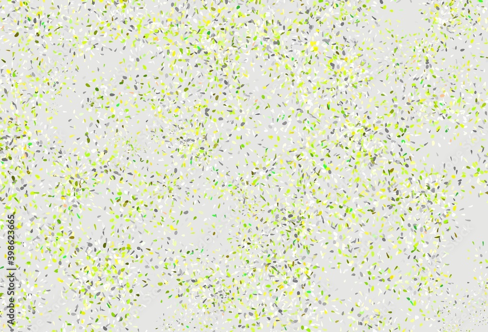 Light Green vector natural artwork with leaves. Light Green vector natural artwork with leaves.