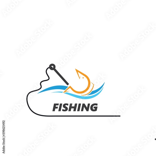 fishing  icon vector illustration designation