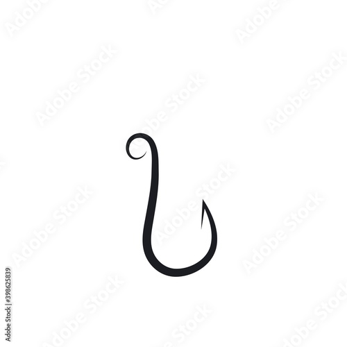 fishing hook icon vector illustration