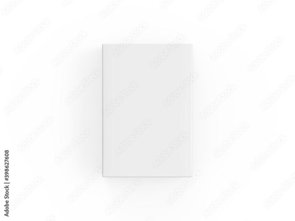 White blank cardboard package box mockup template on isolated white background, ready for design presentation, 3d illustration White blank cardboard package box mockup template on isolated white background, ready for design presentation, 3d illustration